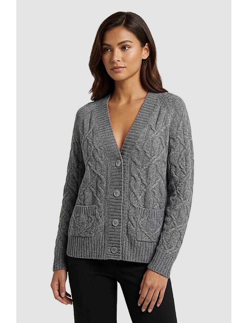 Ermanno scervino - cardigan merino cashmere d474n500dge m4700Ermanno ScervinoPassioni Boutique