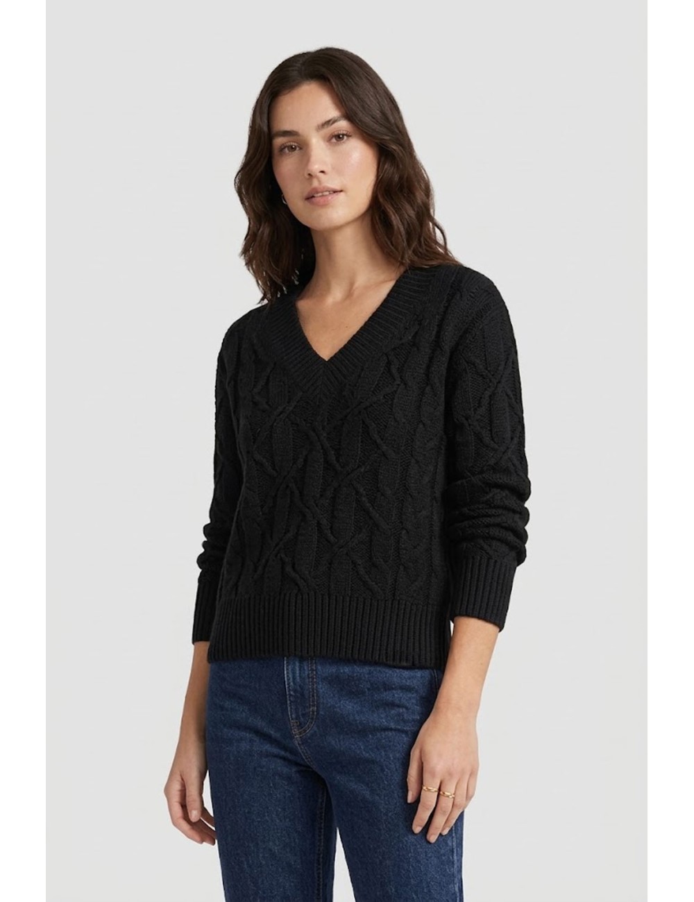 Ermanno scervino - maglia scollo a v merino cashmere d474m501dge 95708Ermanno ScervinoPassioni Boutique