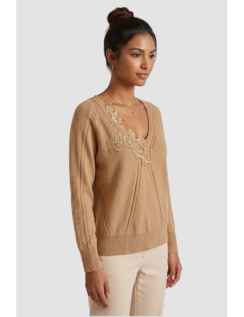 Ermanno scervino - maglia collo alto merino cashmere d474m503apnjg 63922Ermanno ScervinoPassioni Boutique