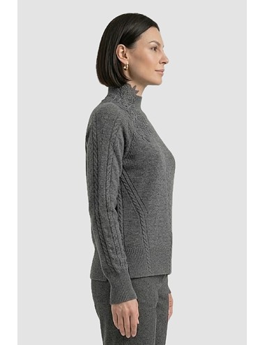 Ermanno scervino - maglia collo alto merino cashmere d474m503apnjg 84005Ermanno ScervinoPassioni Boutique