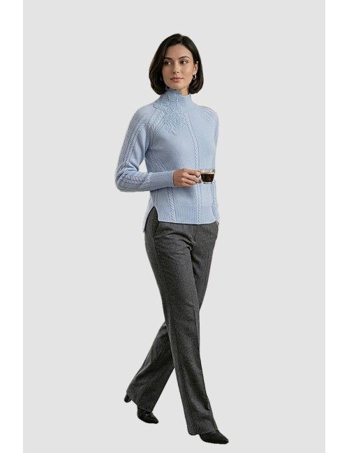 Ermanno scervino - maglia scollo a v merino cashmere d474m504apnjg 51220Ermanno ScervinoPassioni Boutique