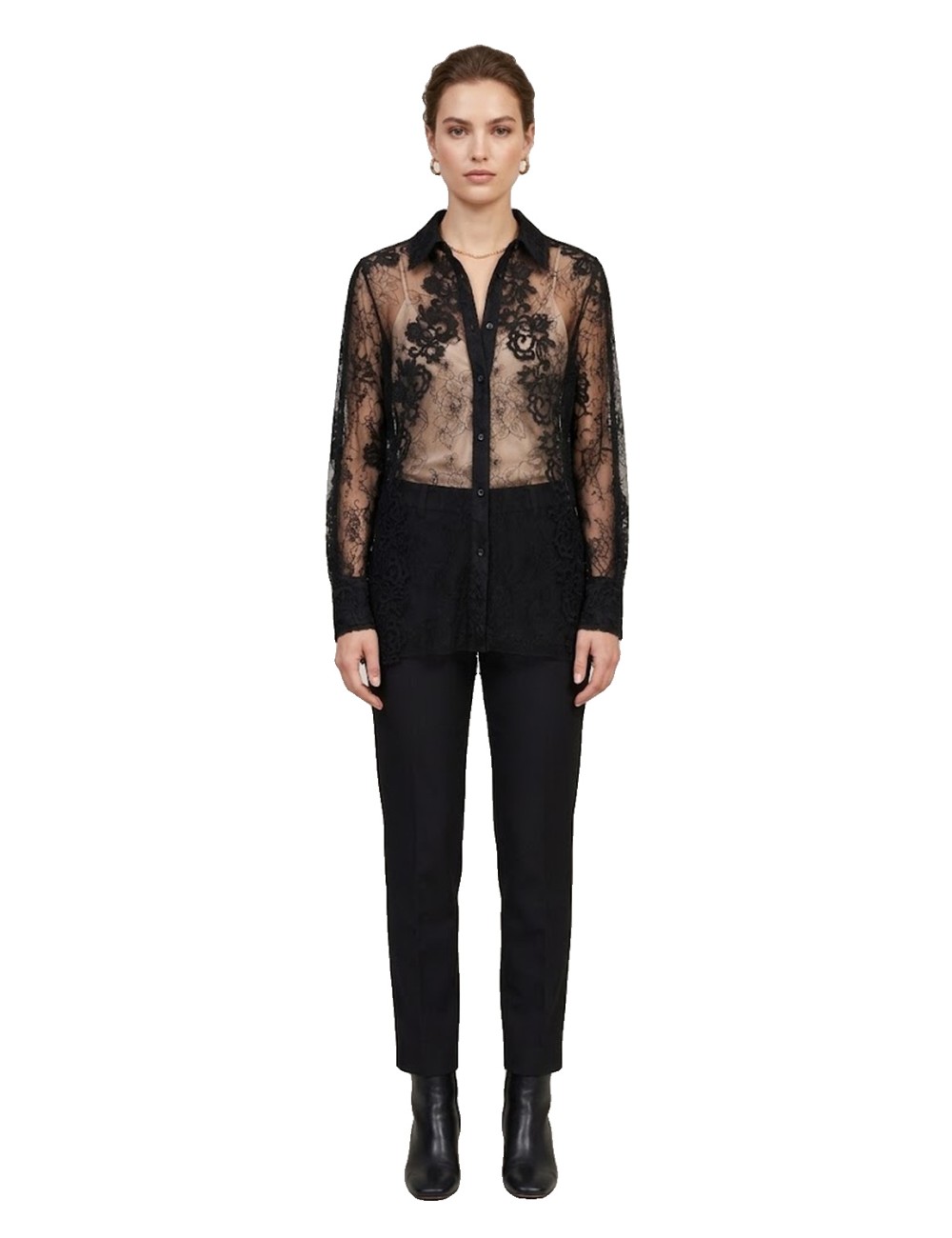 Ermanno scervino - camicia over nera d494k610mxy 95708Ermanno ScervinoPassioni Boutique