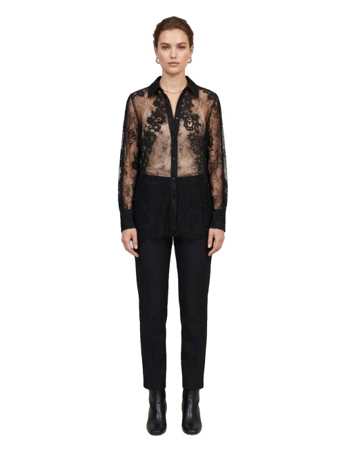Ermanno scervino - camicia over nera d494k610mxy 95708Ermanno ScervinoPassioni Boutique