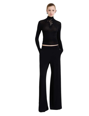 Ermanno scervino - maglia collo alto nera d494m300yen 95708Ermanno ScervinoPassioni Boutique