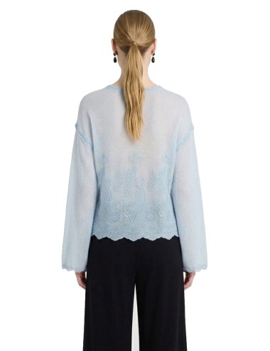 Ermanno scervino - maglia crop cerulean/celeste d494m710kaj 54020Ermanno ScervinoPassioni Boutique