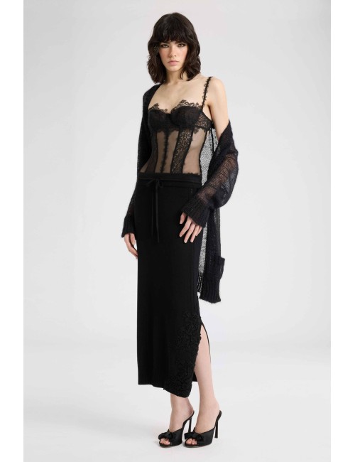 Ermanno scervino - camicia over nera d494k610mxy 95708Ermanno ScervinoPassioni Boutique