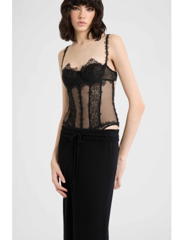 Ermanno scervino - body nero d494y303czqt 95708Ermanno ScervinoPassioni Boutique