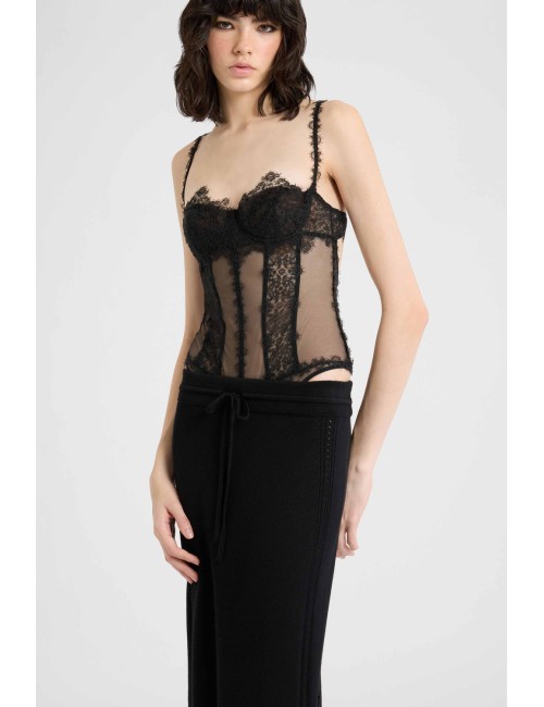 Ermanno scervino - camicia over nera d494k610mxy 95708Ermanno ScervinoPassioni Boutique