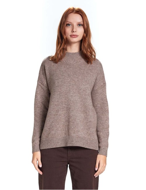 Take two lupetto ampio con spacchetto cahsmere g7 – dt04305 beigeTake TwoPassioni Boutique