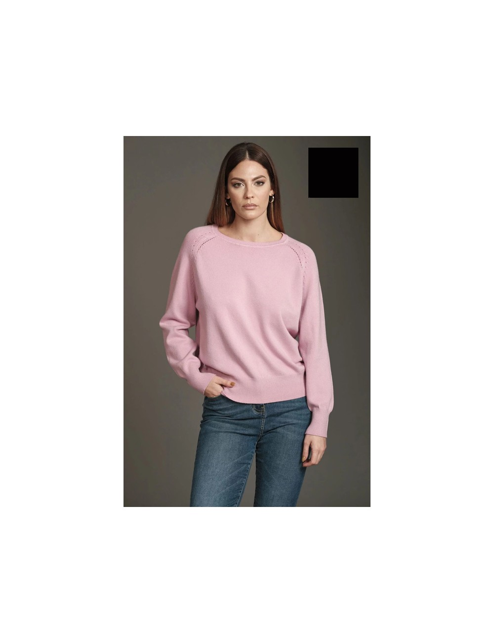 Fresh flower - maglia girocollo ff209 nero Fresh flower - maglia girocollo ff209 nero