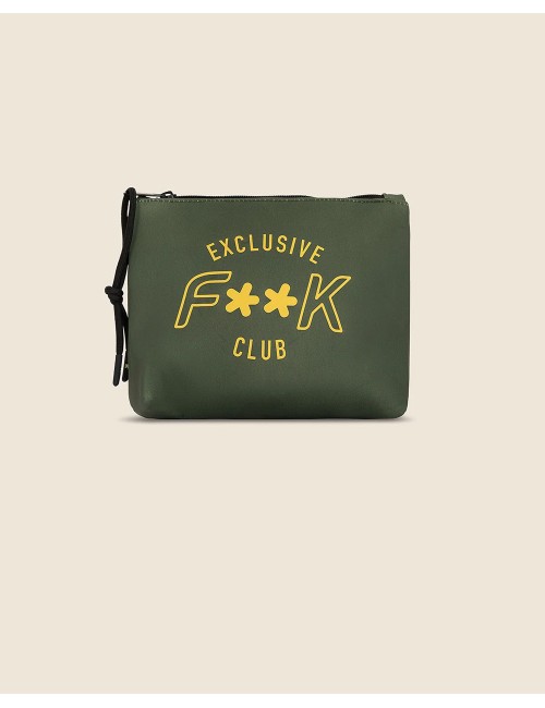 Effek - pochette uomo f**k military green fa25-m01au80mg