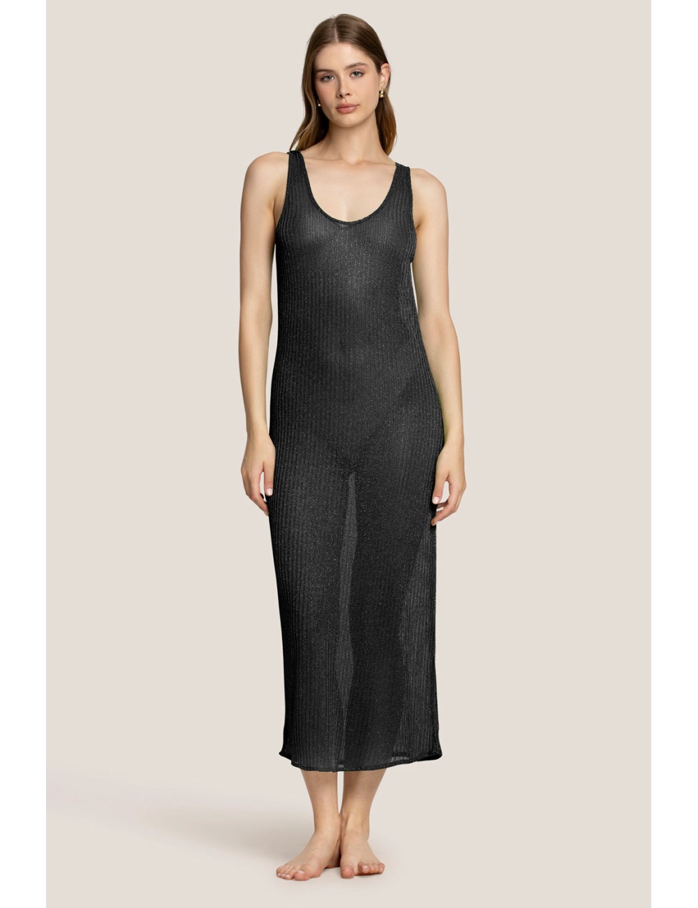 4giveness - abito canotta trasparent soft nero 125wcual5216 110 4giveness - abito canotta trasparent soft nero 125wcual5216 110