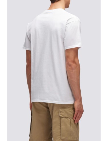 T-shirt stampa sundek heritage m639tejy300 00600 bianca