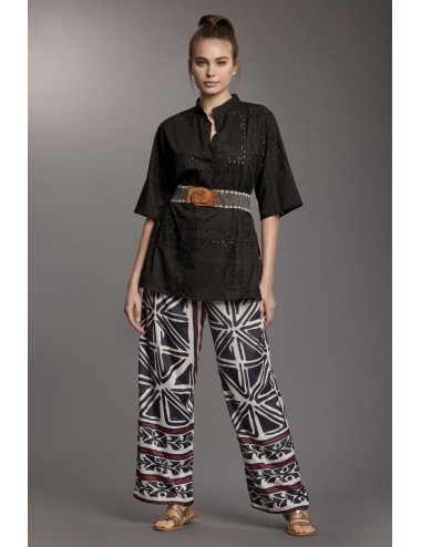 Pantalone salina palazzo ic25-135 multicolor