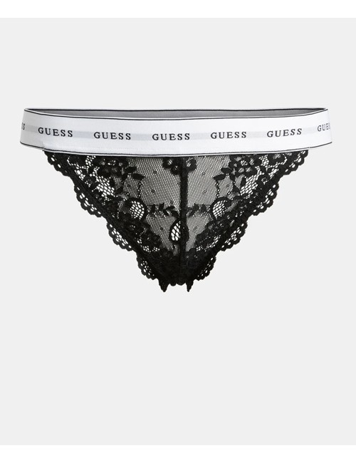 Slip brasiliano in pizzo o97e01 pz01c a996 nero