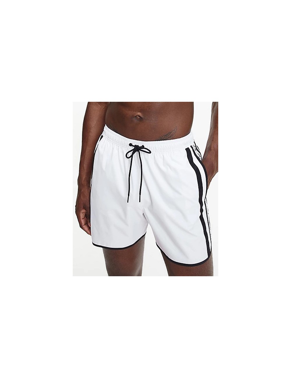 Ck - boxer mare medio - modello runner km0km00737-ycd bianco Ck - boxer mare medio - modello runner km0km00737-ycd bianco