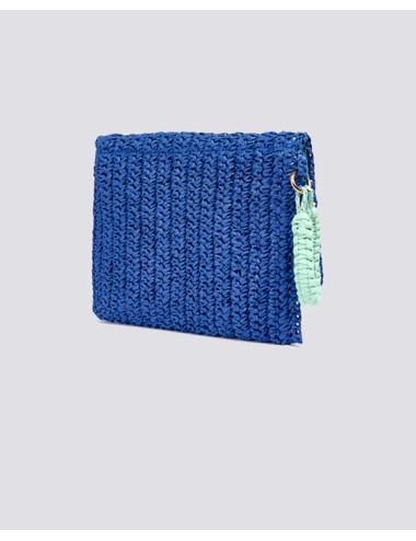 Gabi - pochette in paper straw aw022abpa100 a7400 bilberry